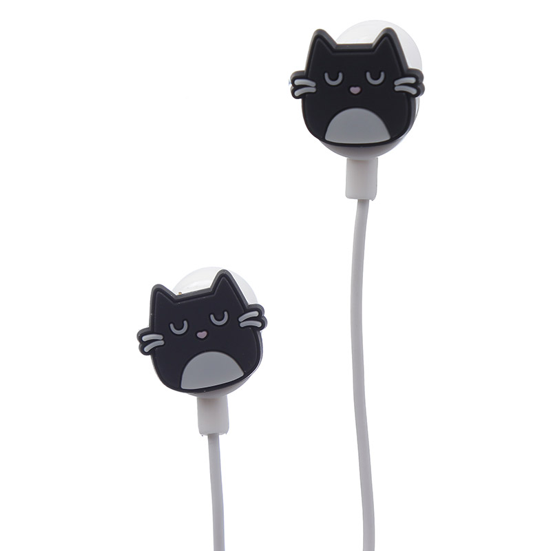 Feline Fine Cat Design Earphones