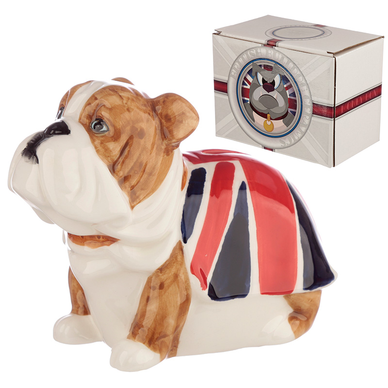 Fun Novelty Ceramic British Bulldog Money Box