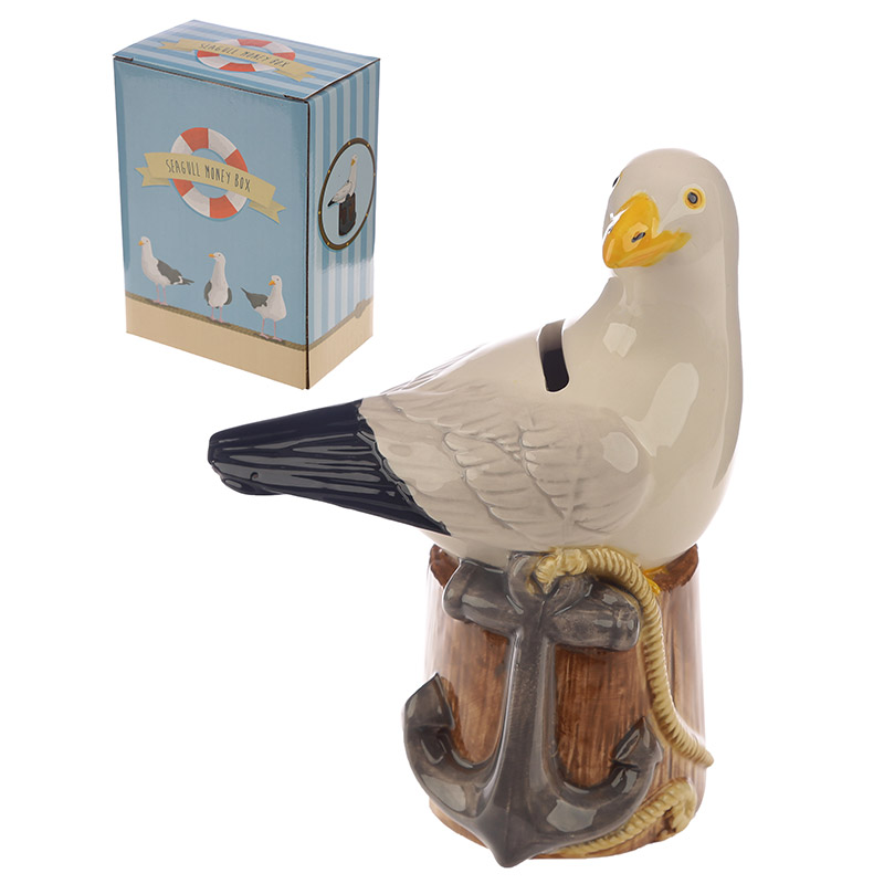 Seagull Shaped Collectable Ceramic Money Box