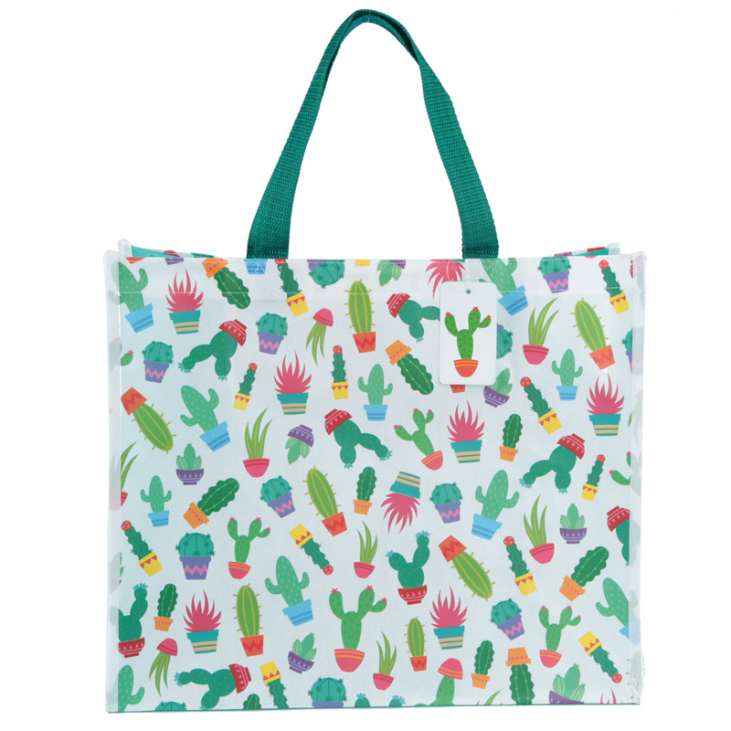 Cactus Design Durable Reusable Shopping Bag