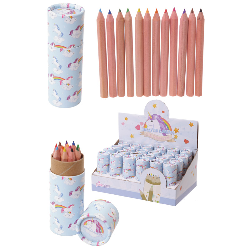 Unicorn Design Fun Kids Colouring Pencil Tube