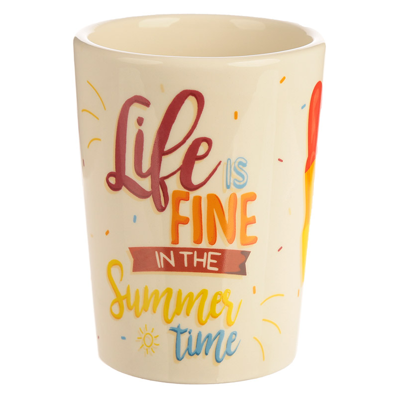 Summer Ice Lolly Shaped Handle Ceramic Mug
