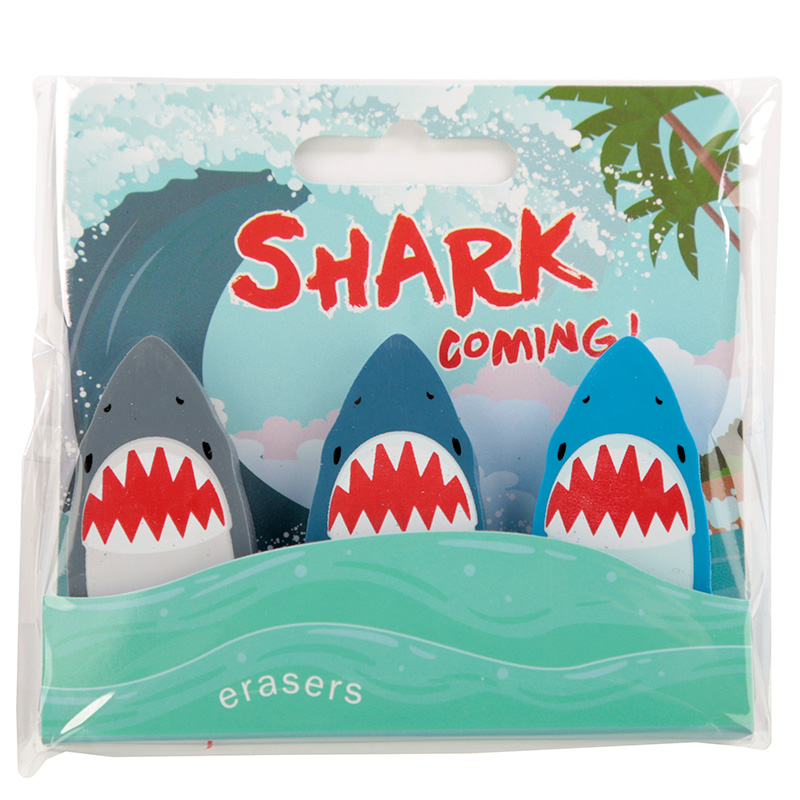 Shark Eraser Set of 3