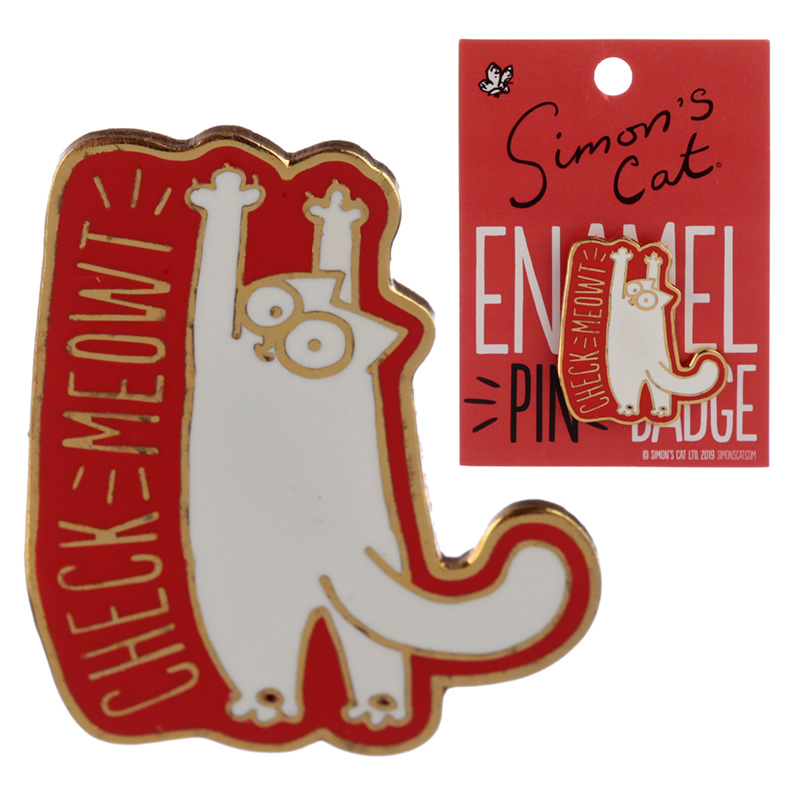 Novelty Simon's Cat Design Enamel Pin Badge
